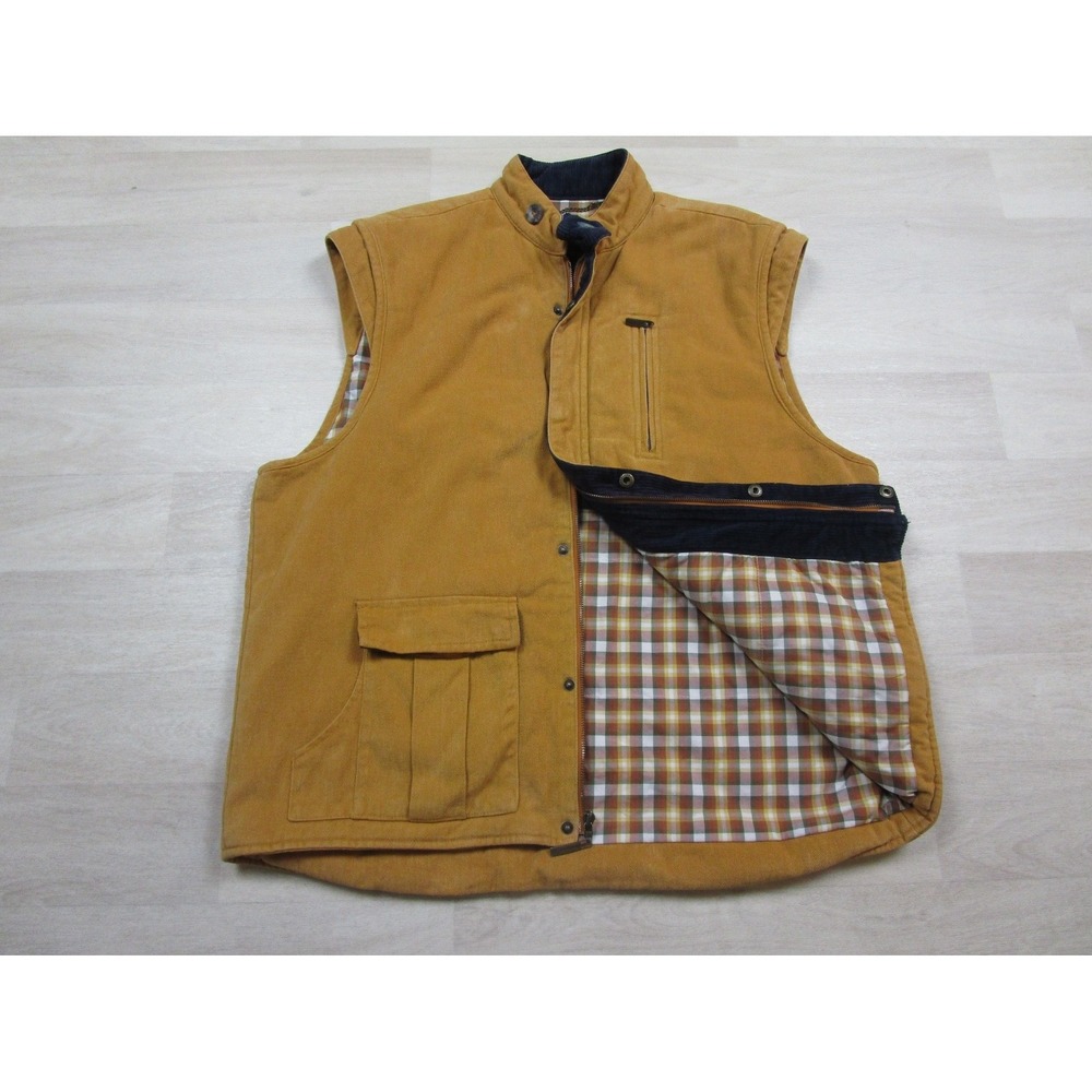 Hickey Freeman Field Safari Utility Vest Men's (XL) Soft Brushed Cotton Outdoor